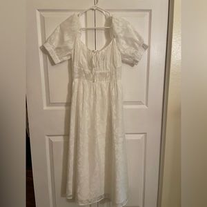 Cider White Floral Dress S
